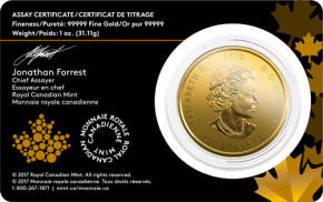 Maple Leaf Gold 1 oz  - Elch 2019