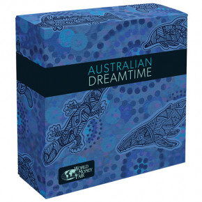 Niue - Dreamtime Silber 5 oz vergoldet PP 2019