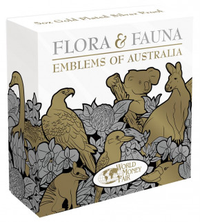 Niue - Flora und Fauna Silber 5 oz vergoldet PP