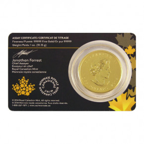 Maple Leaf Gold 1 oz  - Howling Wolf 2014