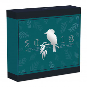 Kookaburra 2018 Silber 1 kg polierte Platte