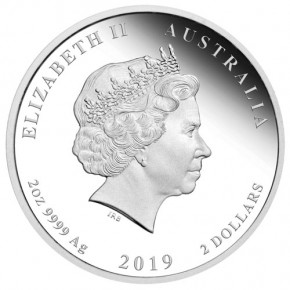 Lunar II Schwein 2019 Silber Set 1/2, 1 und 2 oz polierte Platte